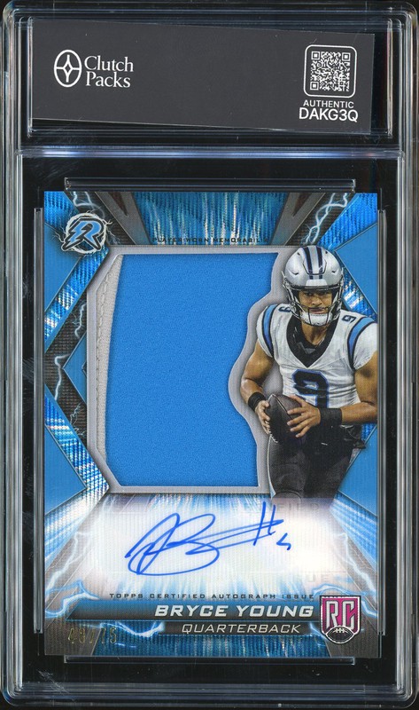 2024 Topps Composite Resurgence Patch Autograph Bryce Young #RPA-BY Blue /75