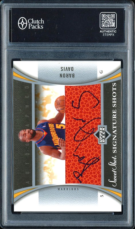 2006-07 Upper Deck Sweet Shot Signature Shots Baron Davis #5 Autograph