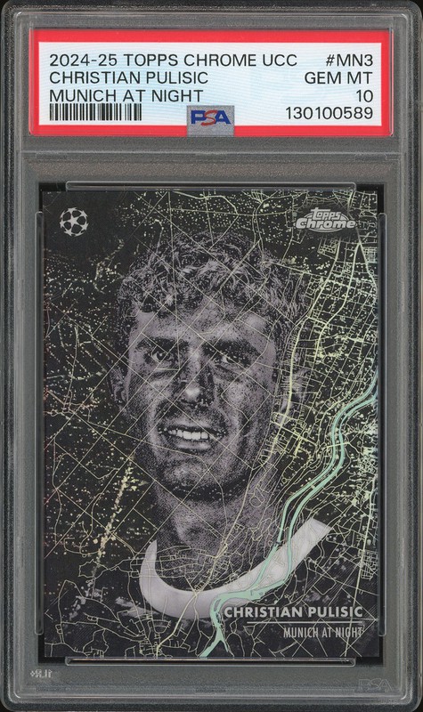 2024-25 Topps Chrome UCC Munich At Night Christian Pulisic #MN3 PSA 10