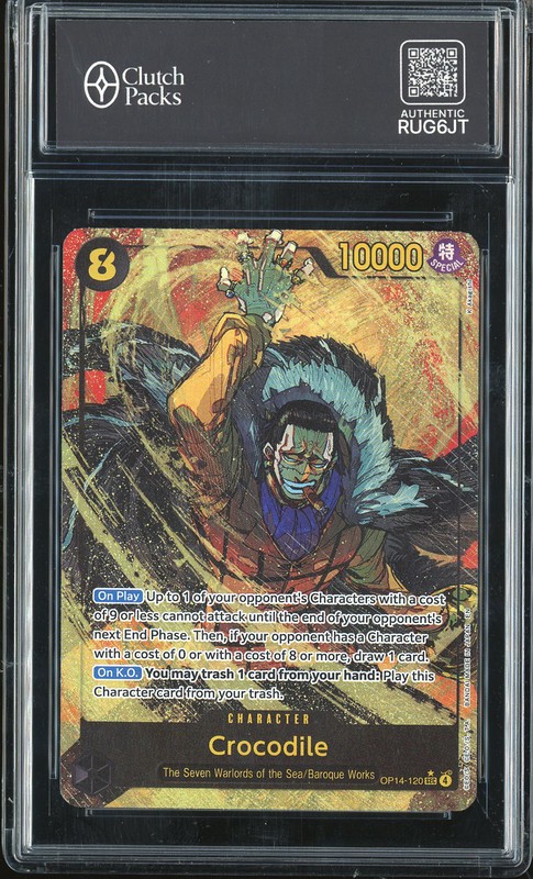 One Piece Crocodile #OP14-120 The Azure Sea's Seven SEC Special