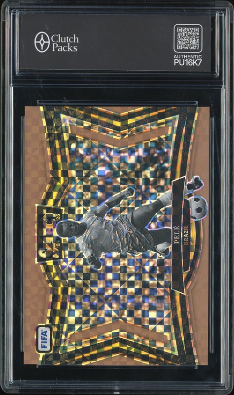 2024-25 Panini Prizm FIFA World Cup Pelé #250 Bronze Checker /75