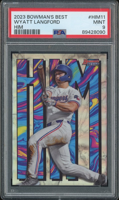 2023 Bowman's Best HIM Wyatt Langford #HIM11 PSA 9