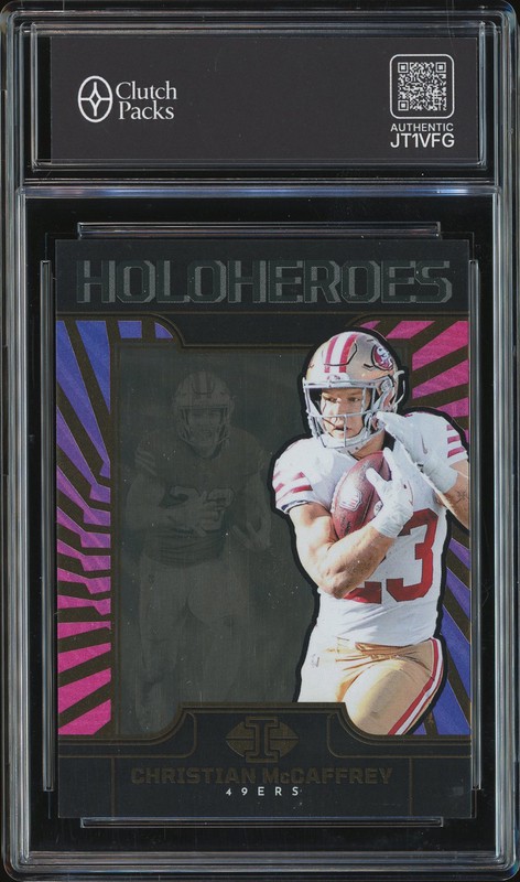2024 Panini Illusions Holoheroes Christian McCaffrey #13