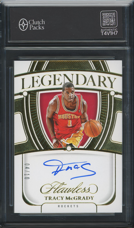 2023-24 Panini Flawless Legendary Scripts Tracy McGrady #LS-TMG Gold /10 Autograph