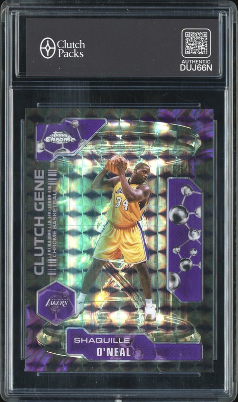 2025 Topps Chrome Clutch Gene Shaquille O'Neal #CG-27 Purple Geometric Refractor /75
