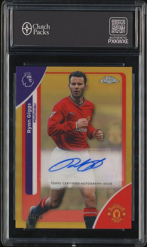 2026 Topps Chrome Premier League Ryan Giggs #CA-GS Gold Autograph /50