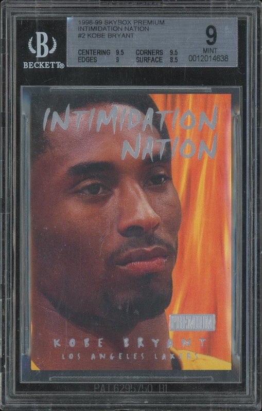 1998-99 Skybox Premium Intimidation Nation Kobe Bryant #2 BGS 9