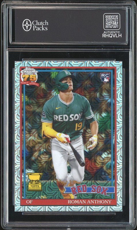 2023 Topps Chrome Platinum 75 Years Anniversary Roman Anthony #610 X-Fractor