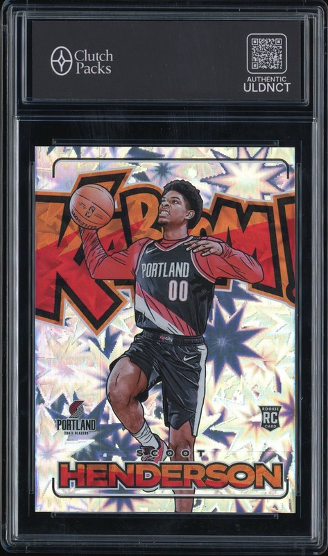 2023-24 Panini Crown Royale Kaboom! Scoot Henderson #5 Rookie Card