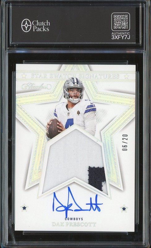 2023 Panini Flawless Football Star Swatch Signatures Dak Prescott #SS-DPR Patch Auto /20