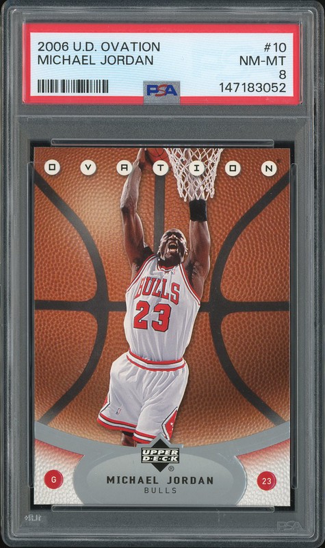 2006 Upper Deck Ovation Michael Jordan #10 PSA 8