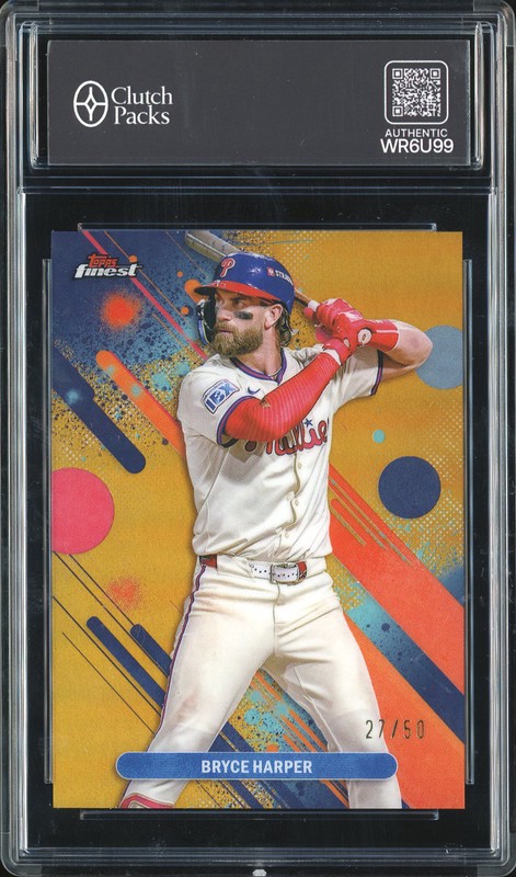 2025 Topps Finest Bryce Harper #73 Gold /50