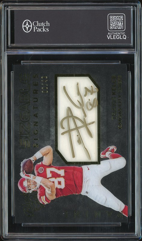 2015 Panini Black Gold Travis Kelce #SS-TK /49 Sizeable Signatures