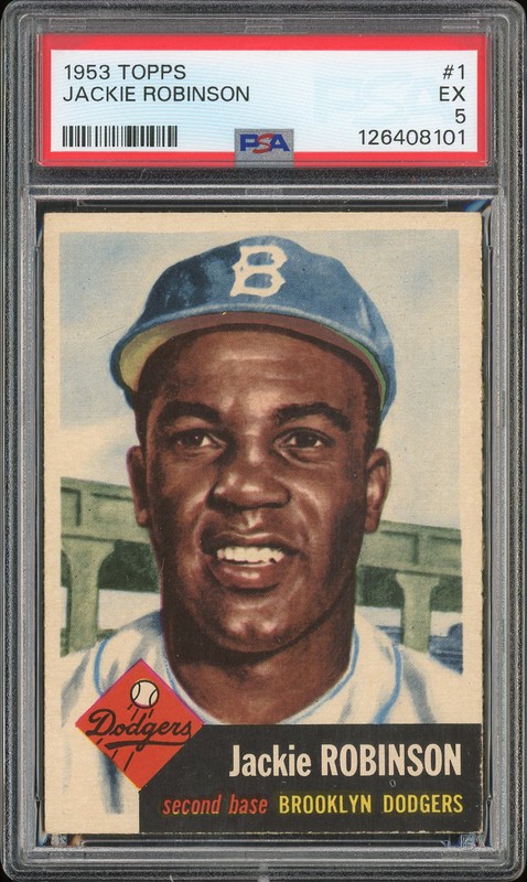 1953 Topps Jackie Robinson #1 PSA 5