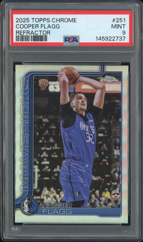 2025 Topps Chrome Cooper Flagg #251 Refractor PSA 9