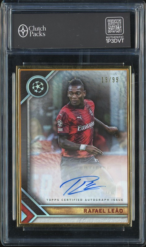 2023-24 Topps Museum Collection Framed Autograph Rafael Leão #FA-RL Gold Frame /99