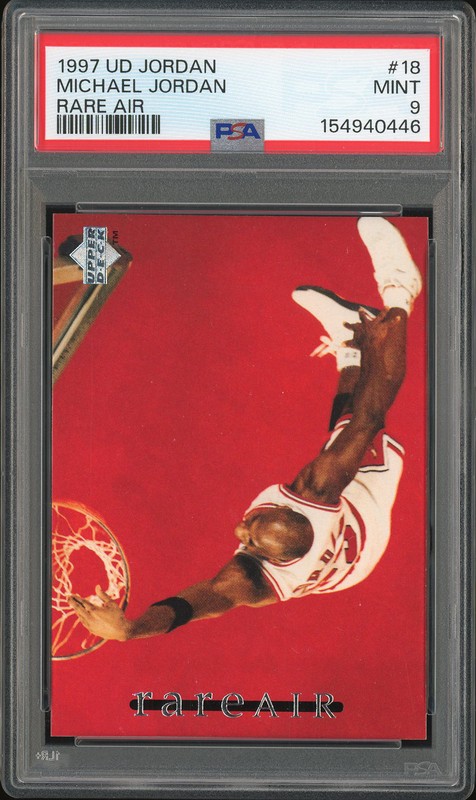 1997 Upper Deck Rare Air Michael Jordan #18 PSA 9