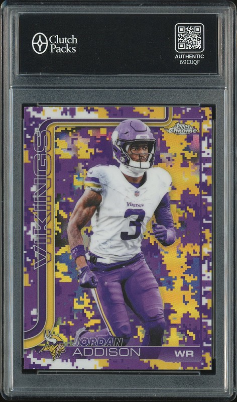 2025 Topps Chrome Jordan Addison #202 Camo