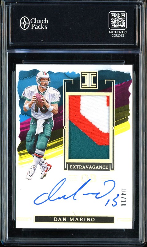2023 Panini Impeccable Extravagance Dan Marino #EP-DM Patch Autograph /10