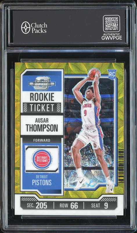 2023-24 Panini Contenders Optic Choice Rookie Ticket Ausar Thompson #9 Gold /10