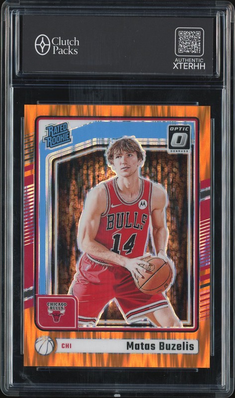 2024-25 Donruss Optic Matas Buzelis #271 Orange Shock Prizm /225