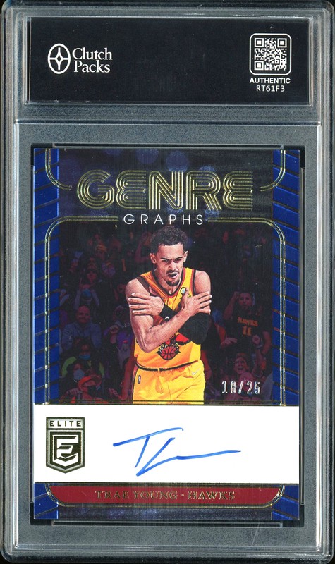 2022-23 Donruss Elite Genre Graphs Trae Young #GG-TRE Blue /25