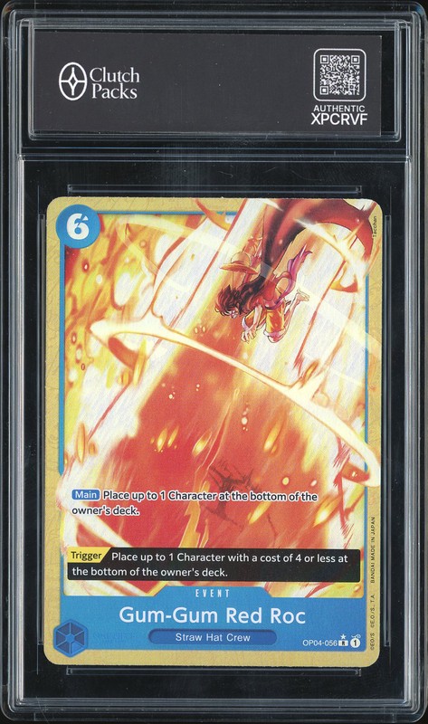 One Piece Gum-Gum Red Roc #OP04-056 Premium Booster The Best