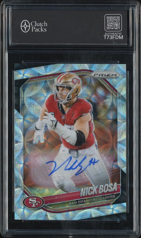2025 Panini Prizm Nick Bosa #219 Autograph /50