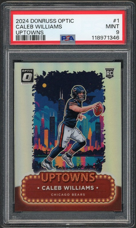2024 Donruss Optic Uptowns Caleb Williams #1 PSA 9
