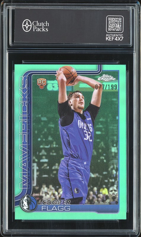 2025 Topps Chrome Cooper Flagg #251 Aqua /199