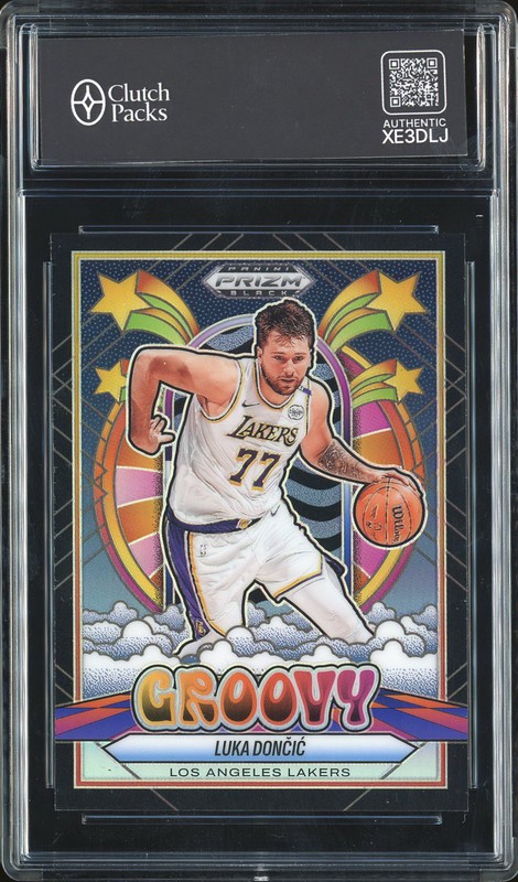 2024-25 Panini Prizm Black Groovy Luka Dončić #14