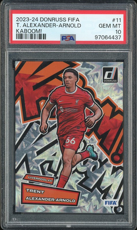 2023-24 Donruss FIFA Kaboom! Trent Alexander-Arnold #11 PSA 10