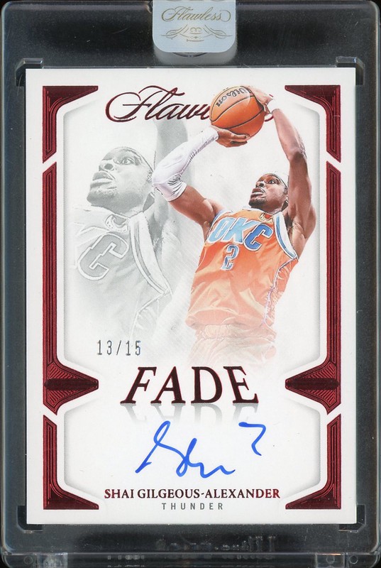 2024-25 Panini Flawless Fade Signatures Shai Gilgeous-Alexander #FFS-SGA Ruby Autograph /15