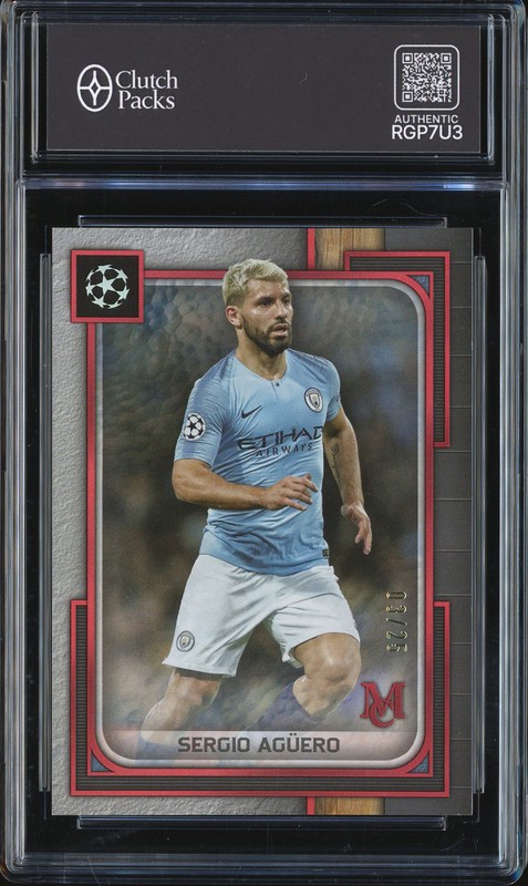 2024 Topps Museum Collection Sergio Aguero #65 Ruby /25