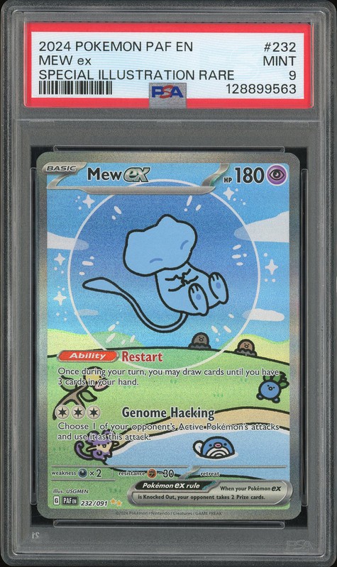 2024 Pokemon PAF Mew ex Special Illustration Rare #232 PSA 9