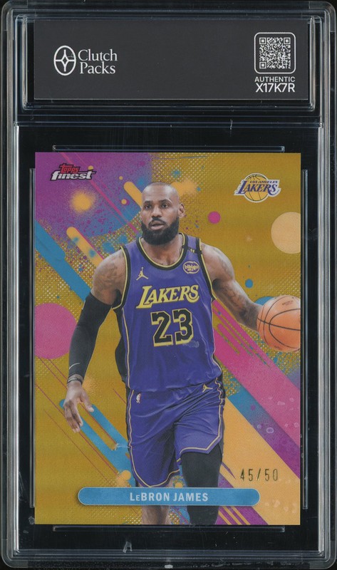 2026 Topps Finest LeBron James #79 Gold Refractor /50