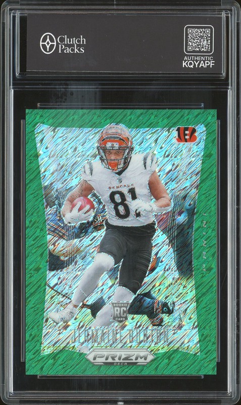 2024 Panini Prizm Deca Jermaine Burton #63 Green shimmer /12