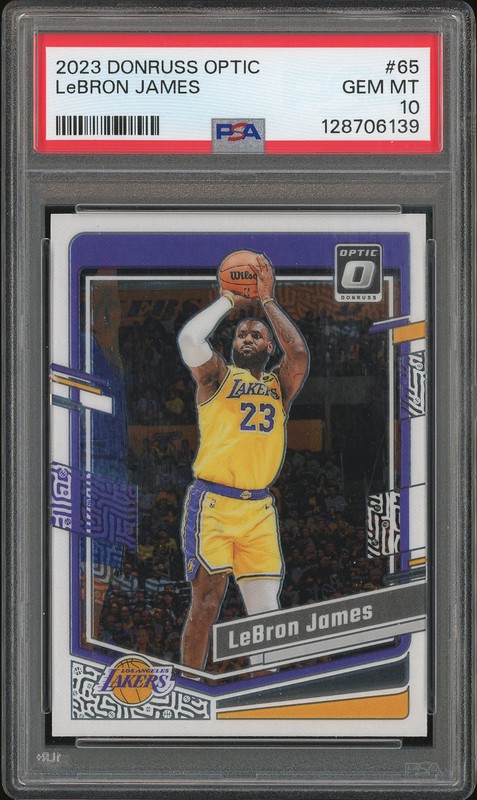 2023 Donruss Optic LeBron James #65 PSA 10