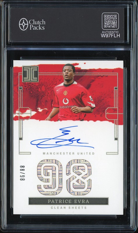 2023-24 Panini Impeccable Clean Sheets Patrice Evra #ISA-PE Autograph /98