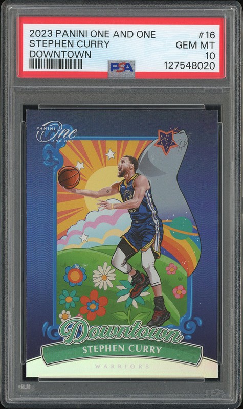 2023 Panini One and One Downtown Stephen Curry #16 PSA 10