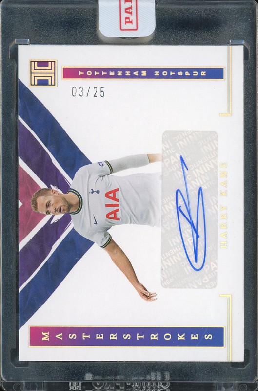 2022-23 Panini Impeccable Premier League Masterstrokes Harry Kane #MS-HK Autograph /25