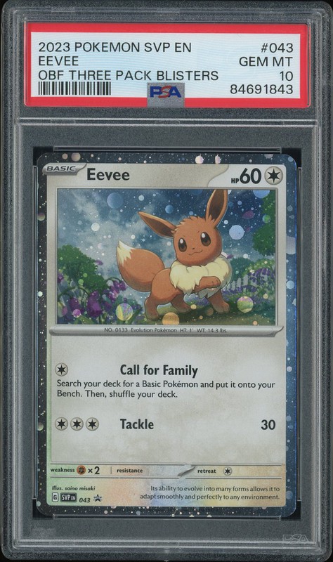 2023 Pokemon SVP Eevee #043 PSA 10