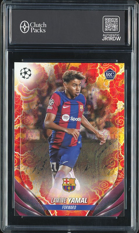 2024 Topps UEFA Champions League Lamine Yamal #64 Chinese New Year RC /150