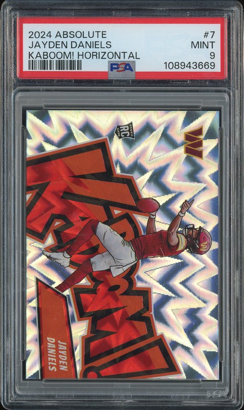 2024 Absolute Kaboom! Horizontal Jayden Daniels #7 PSA 9