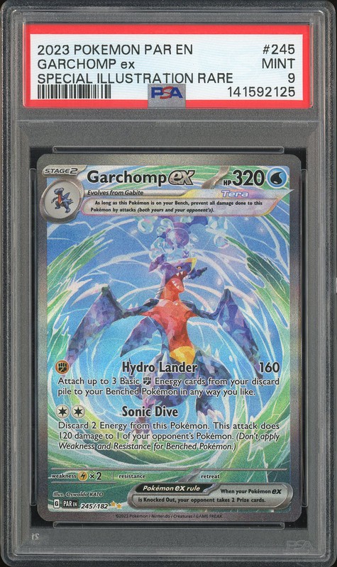 2023 Pokemon Scarlet & Violet Paradox Rift Special Illustration Rare Garchomp ex #245 PSA 9