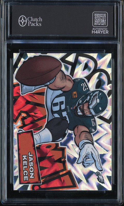 2025 Panini Absolute Football Kaboom! Jason Kelce #22 ClutchPacks Authentic