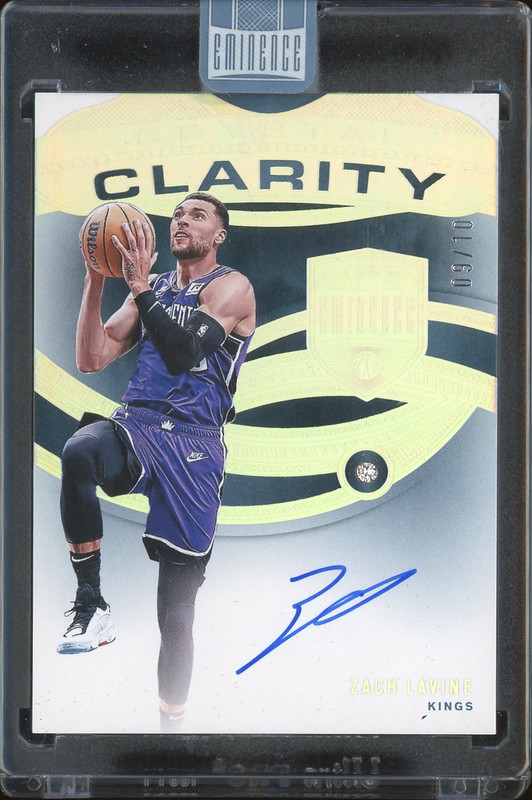 2024-25 Panini Eminence Crystal Clarity Zach LaVine #CCD-LAV Diamond Autograph /10