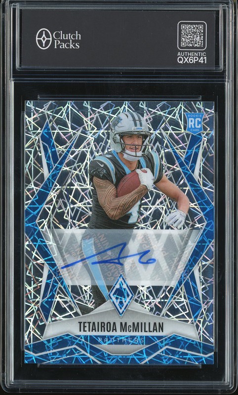 2025 Panini Phoenix Football Rookie Auto Tetairoa McMillan #155 X-Fractor