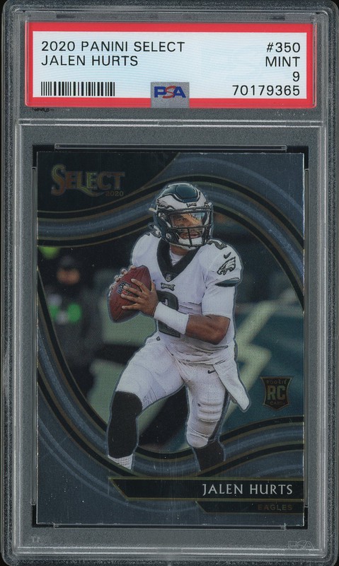 2020 Panini Select Field Level Jalen Hurts #350 PSA 9