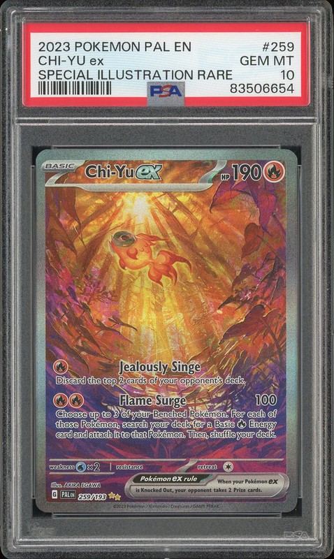 2023 Pokemon Scarlet & Violet - Paldea Evolved Special Illustration Rare Chi-Yu ex #259 PSA 10